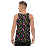 90's Style Devil Pattern Unisex Tank Top / All Over Print