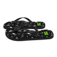 Gothic Pattern Flip-Flops All Over Print