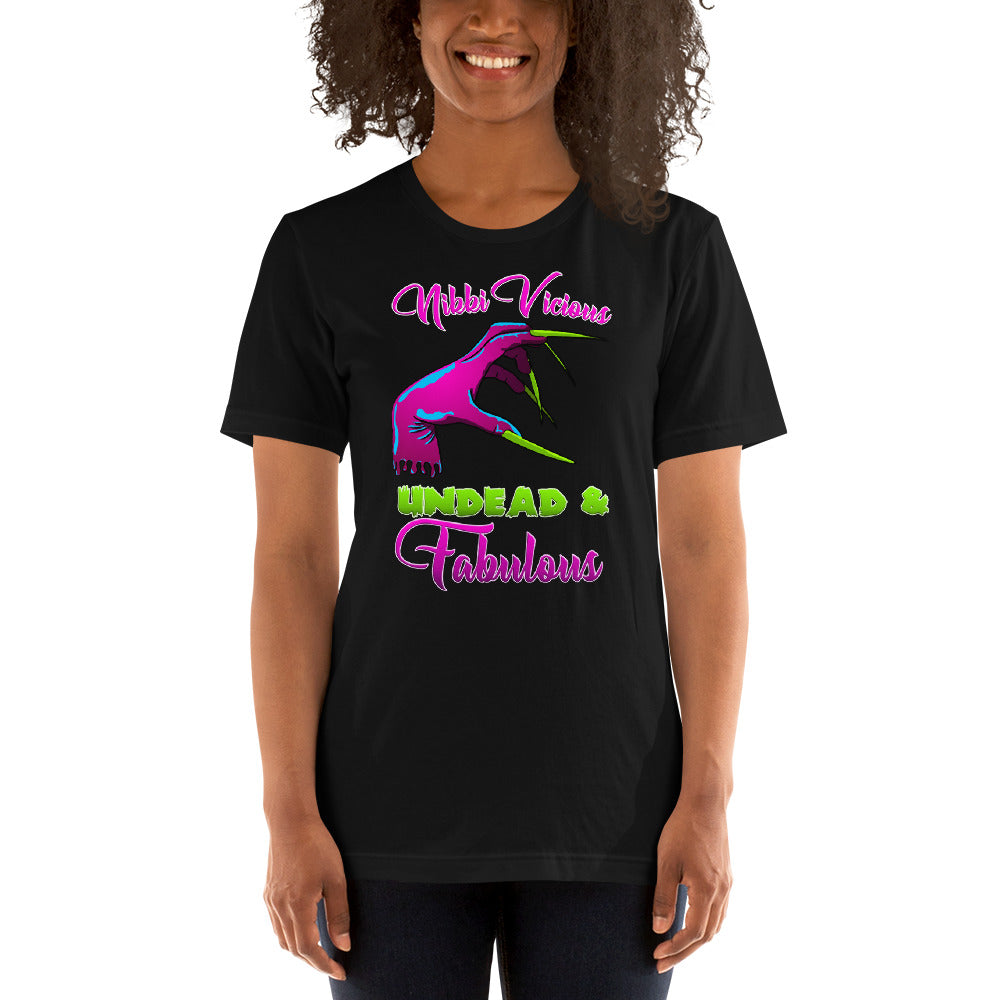 Nikki Vicious Undead and Fabulous Short-Sleeve Unisex T-Shirt