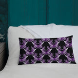 Purple Floral Bat Premium Single Pillow