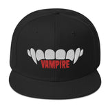 Vampire Teeth Snapback Hat