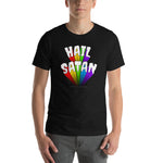 Rainbow Hail Satan Short-Sleeve Unisex T-Shirt