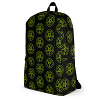 Neon Green Sigil of the Baphomet Backpack