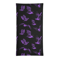 Gone Batty Goth Purple Face Mask Neck Gaiter / All Over Print