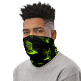 Gone Batty Goth Neon Green Face Mask Neck Gaiter / All Over Print