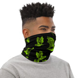 Gone Batty Goth Neon Green Face Mask Neck Gaiter / All Over Print
