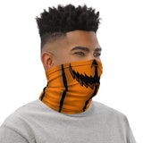 Jack-O-Lantern Pumpkin Face Mask Neck Gaiter / All Over Print