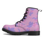 Pastel Goth Batty Faux Leather Boots / Pink Purple / Unisex