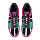 Beetlejuice Pink Slime High-Top Faux Leather Sneakers /Unisex / - Black