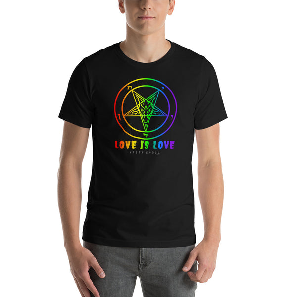 Love is Love Baphomet Short-Sleeve Unisex T-Shirt