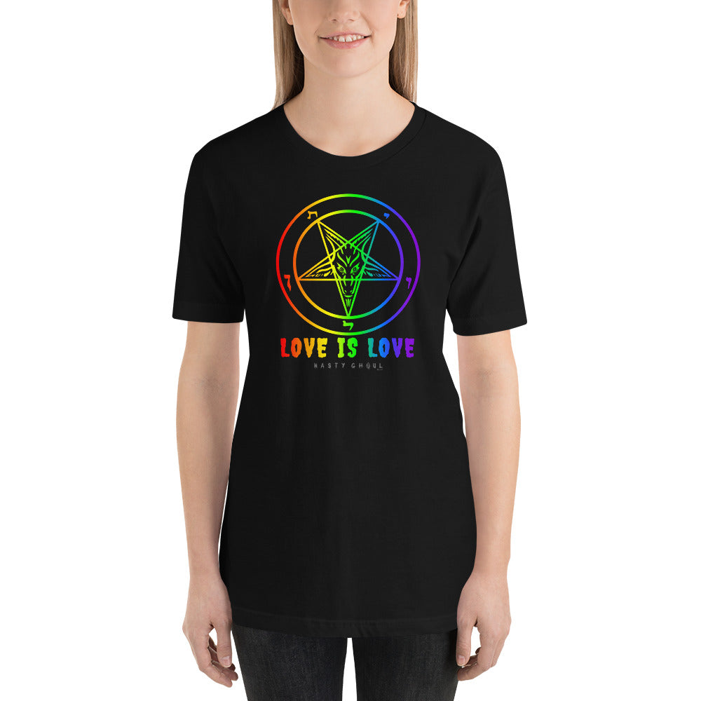 Love is Love Baphomet Short-Sleeve Unisex T-Shirt