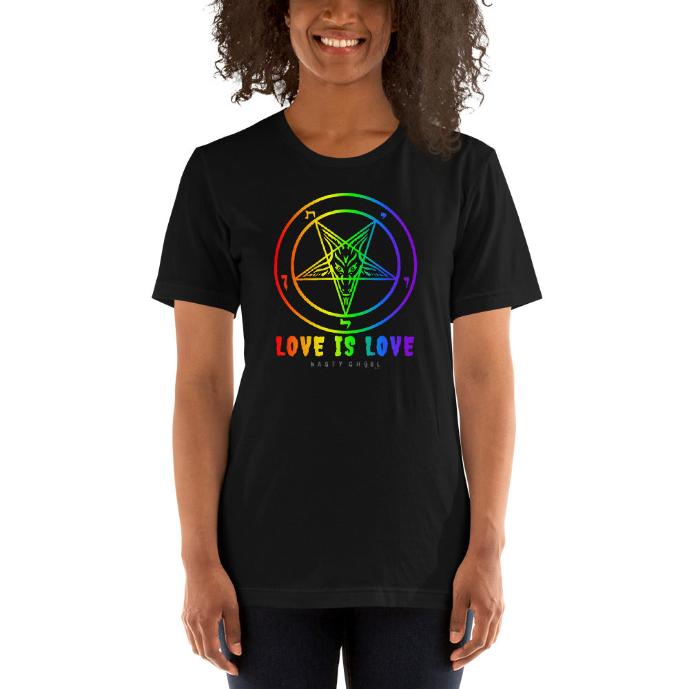 Love is Love Baphomet Short-Sleeve Unisex T-Shirt